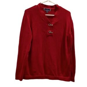 Karen Scott Red Sweater L